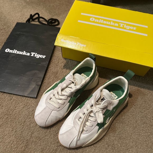 Brand New Limited Edition Onitsuka Tiger by Asics White and Green Sneakers
